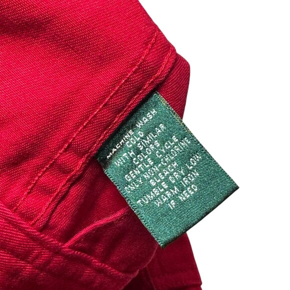 Ralph Lauren Jeans Co Red Denim Trucker jacket size P/S - Picture 9 of 9